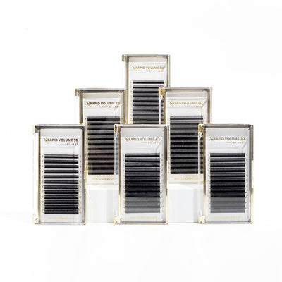 La Gamme d'Extensions De Cils Brésilienne les "The Rapid Volume"